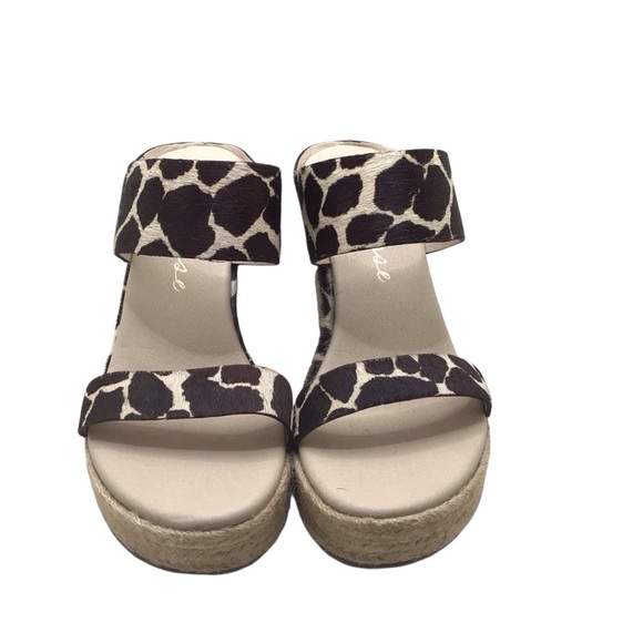 NWOB Matisse Flora Womens Cow Print Espadrille Wedge Sandal Size 6M - Picture 3 of 10